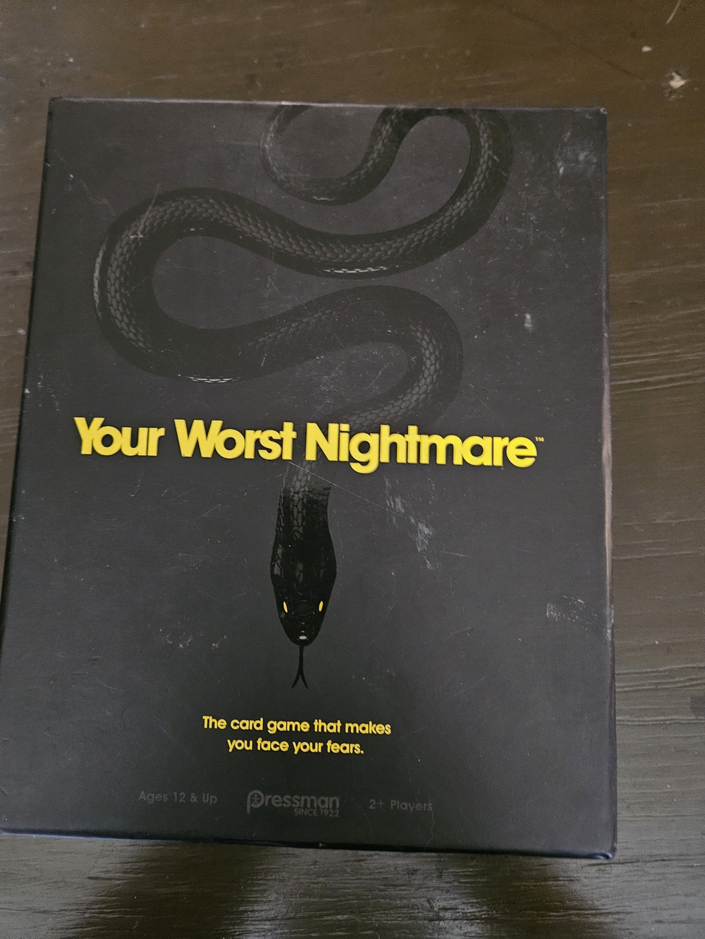 Your Worst Nightmare Card Game by Pressman - Black and Yellow
